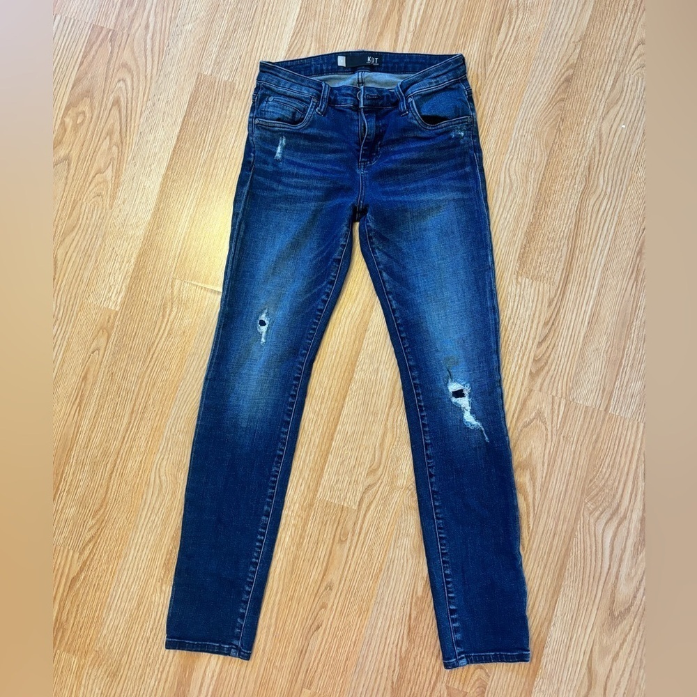 Kut from the Kloth Mid rise Catherine boyfriend  blue jeans women’s size 0